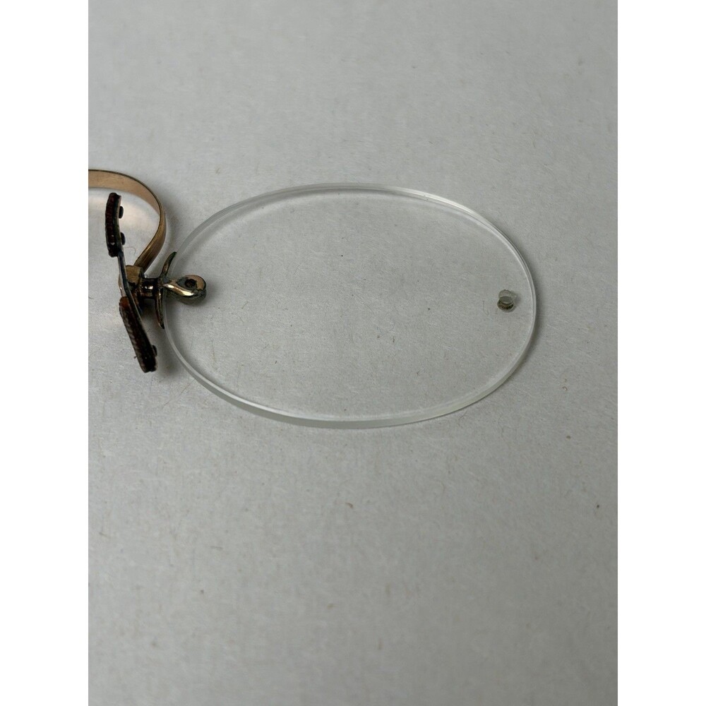 Antique Spring Bridge Pince Nez Glasses 1930s Rimless Gold Filled? - Picture 8 of 13